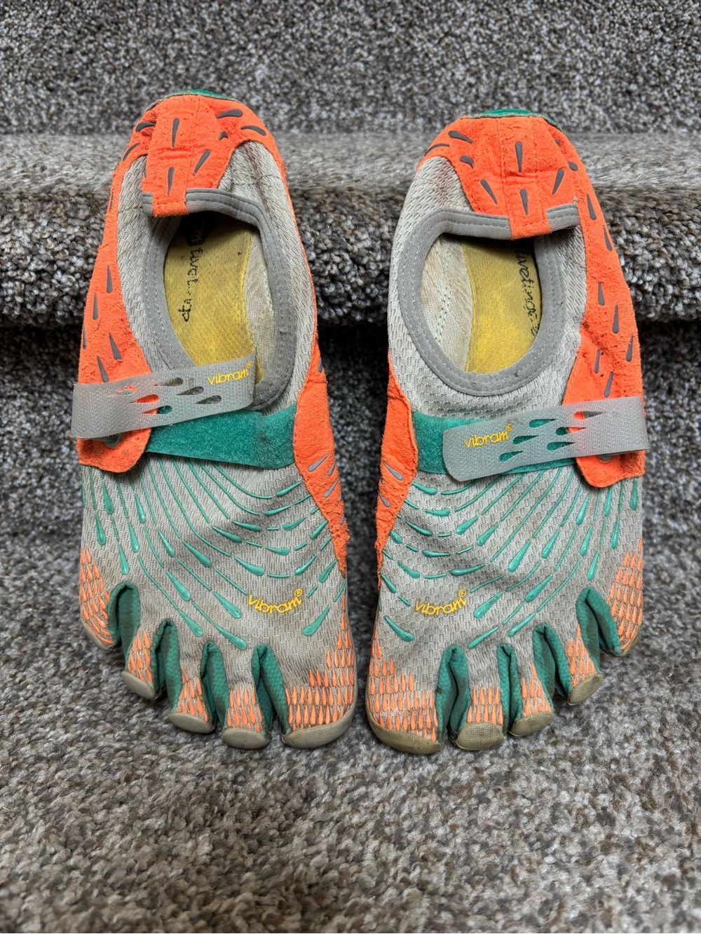 Vibram FiveFingers Orange & Gray Minimalist Swim Shoes